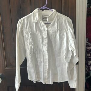 Vintage White Western shirt